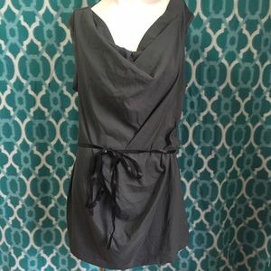 Simply Vera Wang Army Green Draped Front Blouse XL